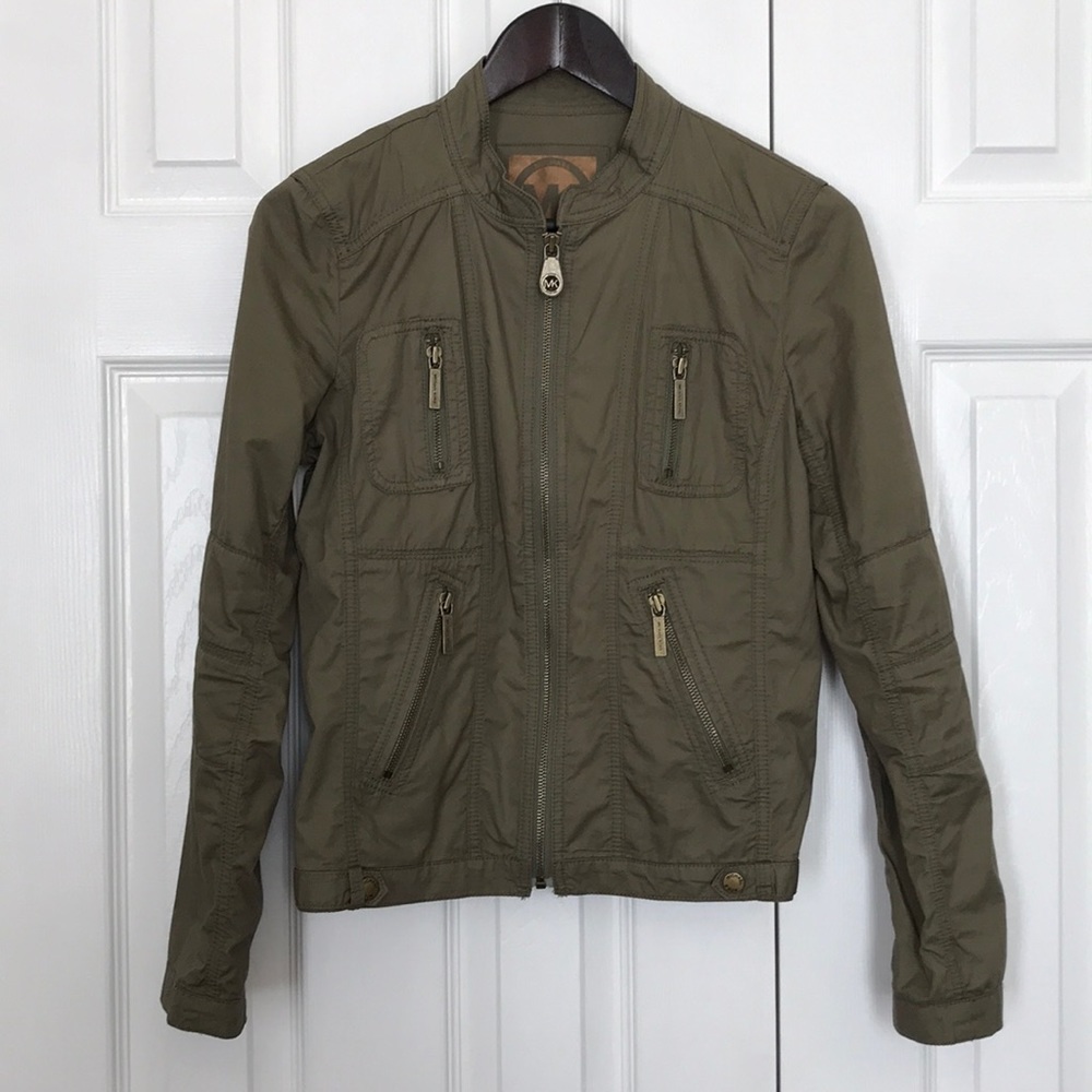 Michael Kors olive green light jacket